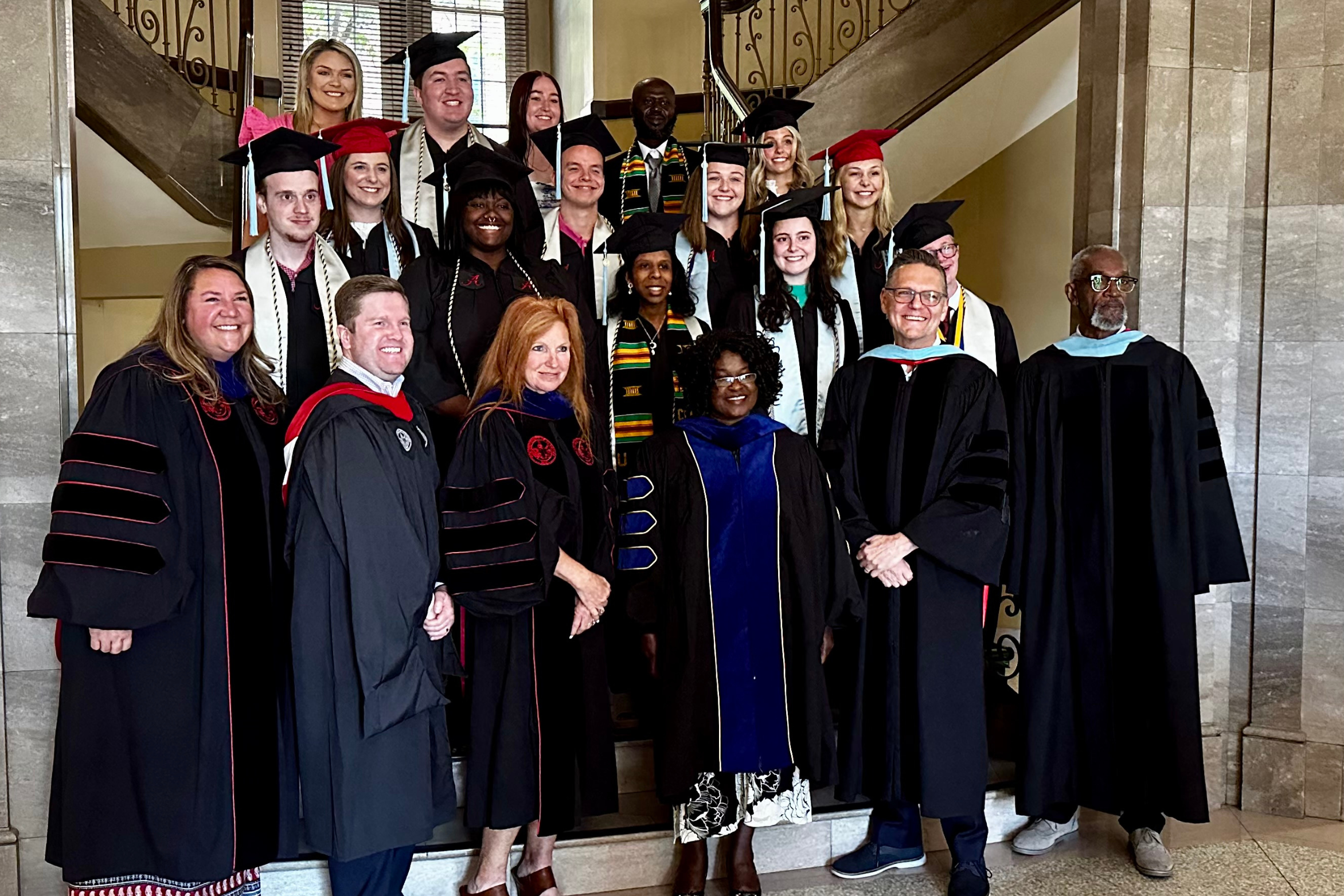 University of Alabama Faculty and Students at Graduation