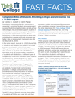 Cover page of fast facts on Completion Rates of Students Attending Colleges and Universities via a TPSID Program