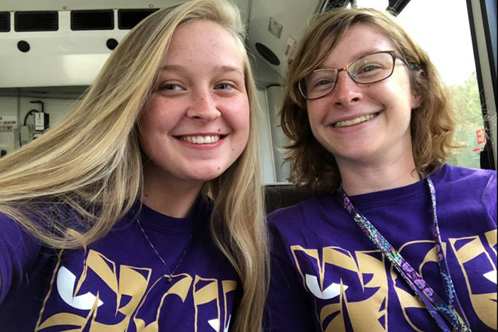 Bailey and Maddie at WCU