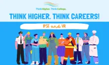Think Higher Think Careers graphic