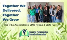 Together We Delivered, Together We Grow with image of IPSE Association Board on a background of greens growing