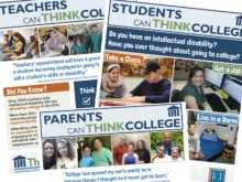 Screenshot of 3 new publications in the We Can Think College series 