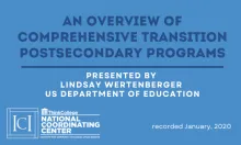 Overview of CTP programs recorded webinar presented by Lindsay Wertenberger of US Department of Education