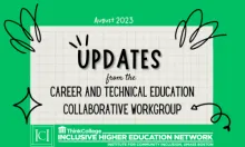Updates from the CTE Workgroup: August 2023