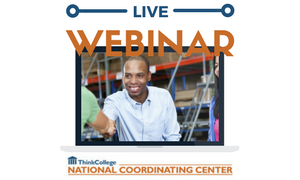 Image of a computer screen with the the text Live Webinar