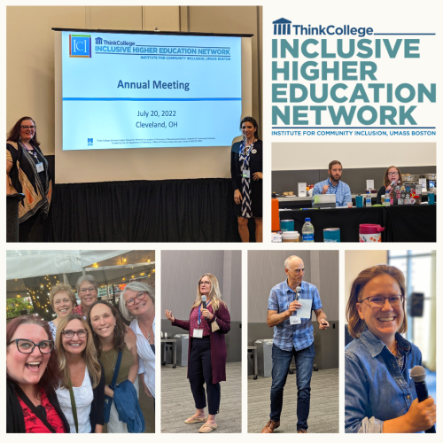 Collage of 7 photos of TCN Staff smiling and presenting at the TCN Annual Meeting in Cleveland.