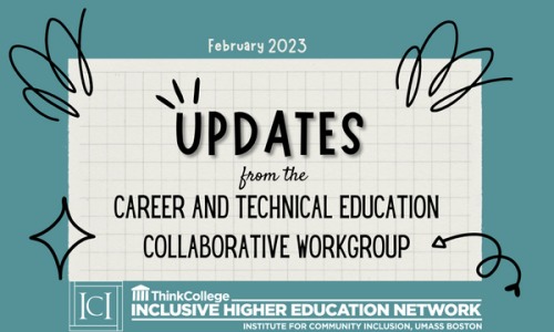 Updates from the CTE Workgroup February 2023